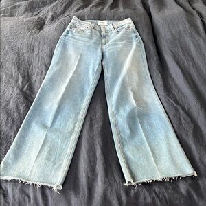 Paige Anessa Light Blue Wide-Leg Jeans